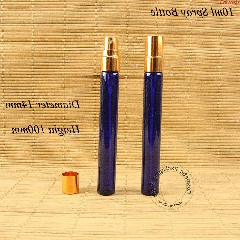 50pcs/Lot Promotion 10ml Glass Perfume Bottle 1/3 OZ Women Cosmetic Spray Container Small Refillable Aluminum Cap Packaginghigh quantlt Rlrg