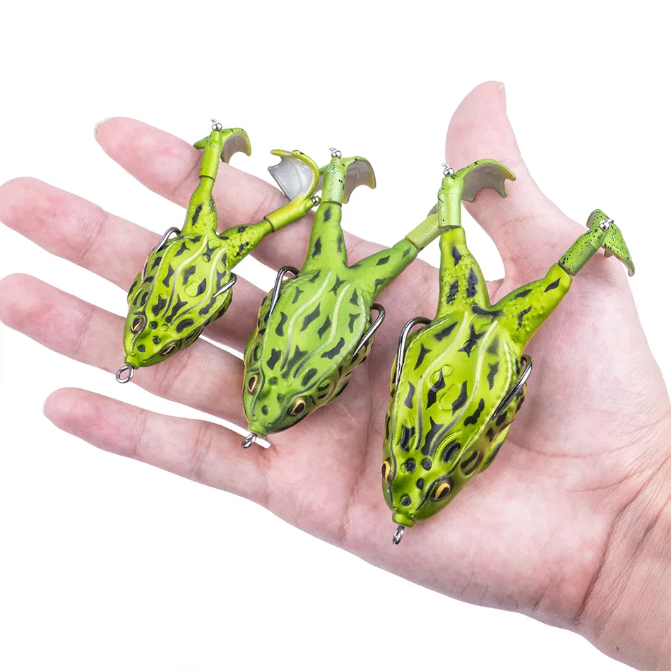 G Goture Frog Type Topwater Lure Silicone Thunder Fishing Frog