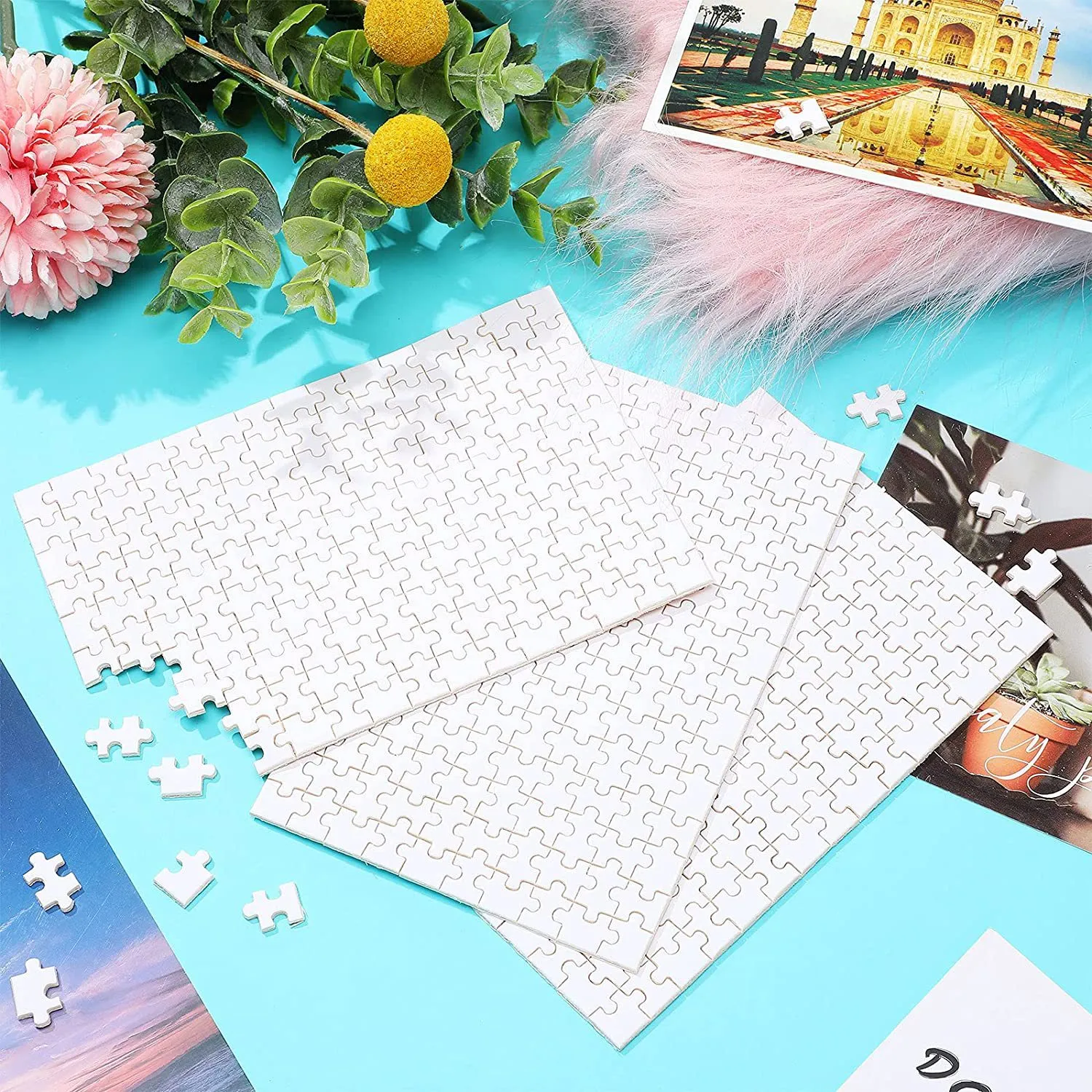 Blank Sublimation Puzzle Party Heat Transfer Paper Wooden Puzzle Photo Handmade 10x15cm Wholesale GG