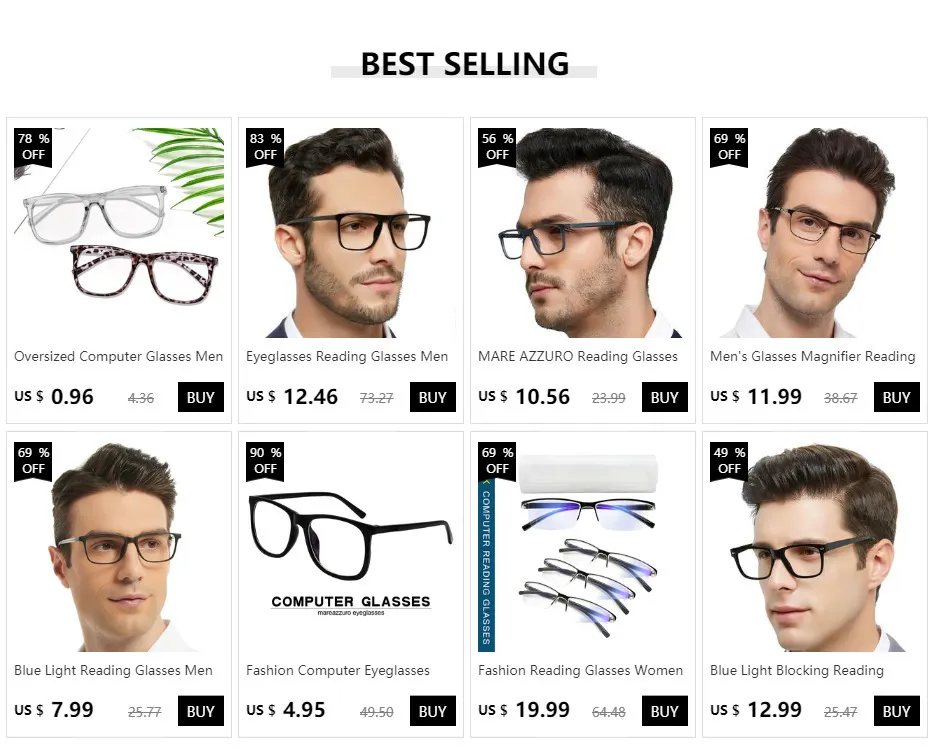 Comprar Gafas de lectura cuadradas de gran tamaño para hombres y