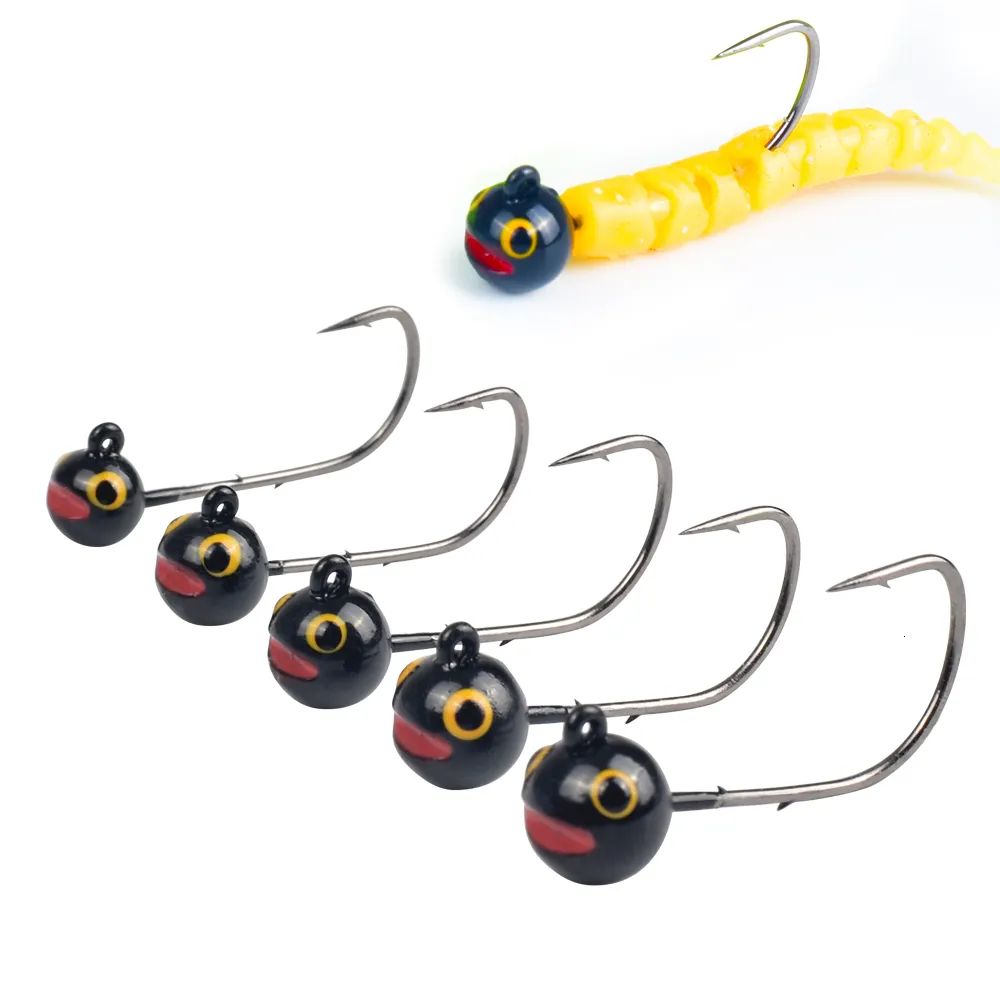 Fiskekrokar Muunn volfram Jig Head Hook 10 20st 1 1,5 2 2,5 3G Shaky Rig Bass Salmon Boat Fish Rock Fish Soft Lure Barbed Ajing 230620