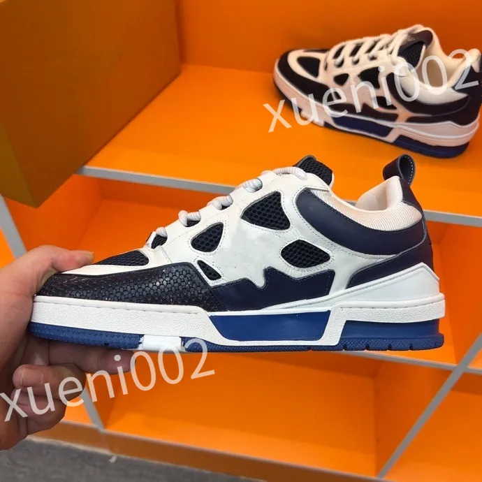 Topp heta designer casual skor män kvinnor sneakers tekniskt tyg andas skor tjocka gummisula promenad party skor