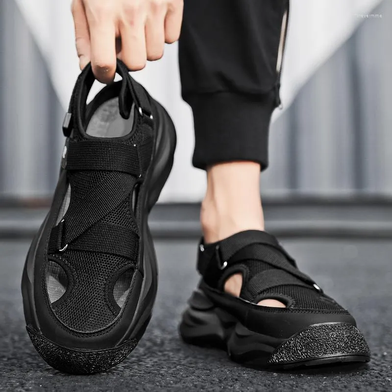 Sandalet açık s mens delik terlik yüksek kaliteli rahat yürüyüş spor ayakkabılar sandalias kaymaz yaz yürüyüş ayakkabıları