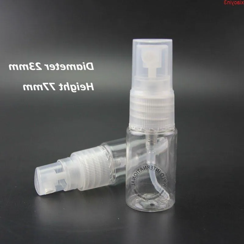 100 st/parti 10 ml plastsprayflaska 10g atomizer parfymburk 1/3oz tom liten kosmetisk behållare återfyllbar bärbar resorhög kvante vegi