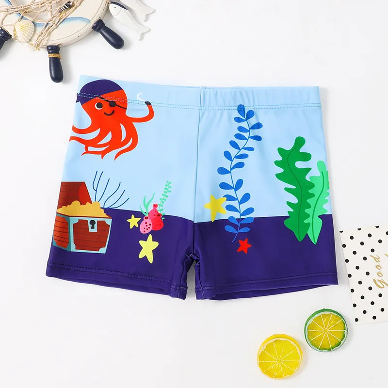 Shorts Children's Swimwear For Boys Swim Trunks Quick-dry Cartoon Print Kids Pool Beach Shorts Swimsuit for Kids maillot de bain garcon 230620