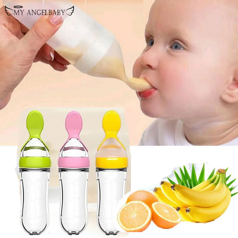 Koppar rätter redskap baby sked flaskmatare dropper silikonskedar för utfodring medicin barn småbarn bestick barn tillbehör födda 230621