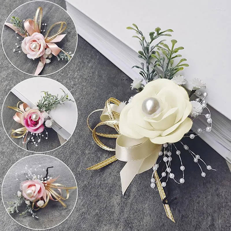 Flower wrist bands for bridesmaids deals