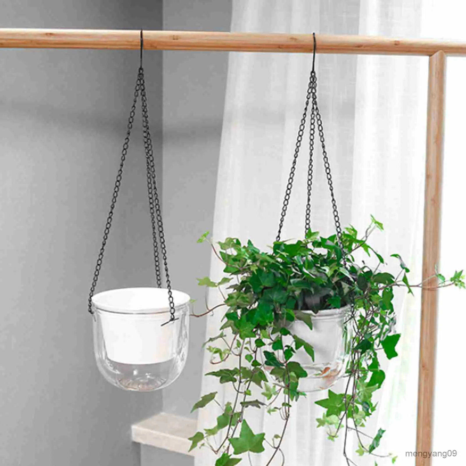 Planters Pots Self Absorbing Water Hanging Planter Hanging Flowerpot Thickened Plastic Planter Hydroponic Soil Cultivation Lazy Flower Pot R230621