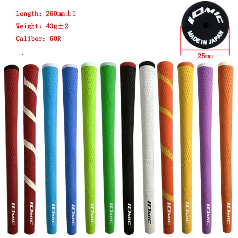 Club Grips IOMIC Golf grips palos de goma buena retroalimentación 12 colores en la opción 8pcslot 230620