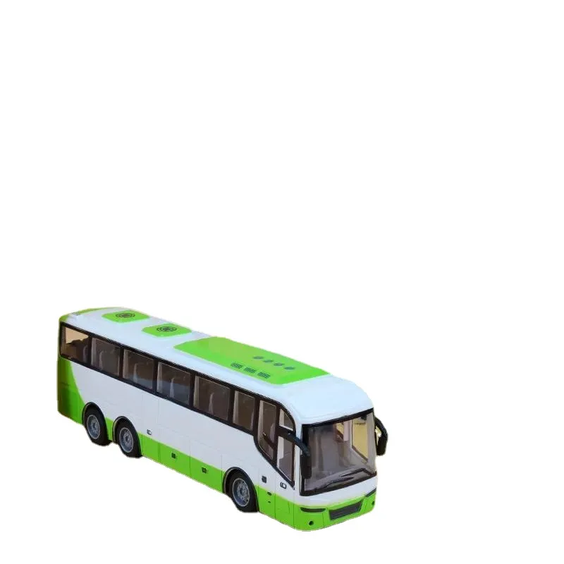 2.4G Baby Light Travel RC Bus Electric School bus Toy Vehicle Miniature Double-Decker shuttle Bus Car Simulation Gifts Toys