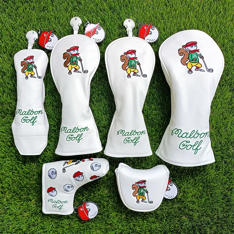 Другие продукты для гольфа Squirrel Golf Woods Headscovers Cover для водителя для водителей клюшки для фарватера 135