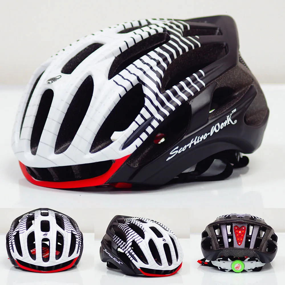 Bicycle Helmet With LED Light Men Women MTB Road Bike Safety Helmets EPS Ultralight Cycling Head Protect Capaceta Da Bicicleta BC0078 (4)