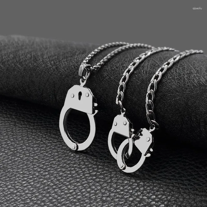 Stainless steel 2024 handcuff necklace