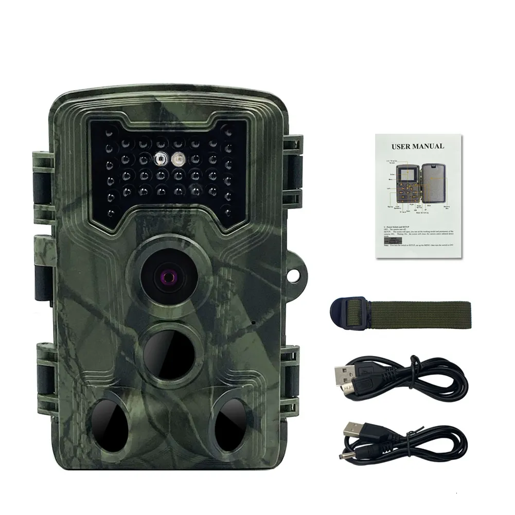 Jaktkameror 16MP 1080p Day Night PO Video tar kamera Multifunktion utomhusjakt Djurobservation Husövervakning 230620