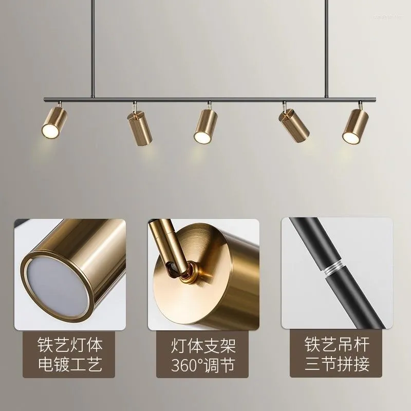 Pendant Lamps Lighting Brass Els Circle Round Lamp Clear Cord Kitchen Light Chandeliers Ceiling