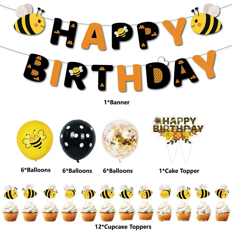 Vente en gros Fête D'anniversaire Sur Le Thème De L'abeille de