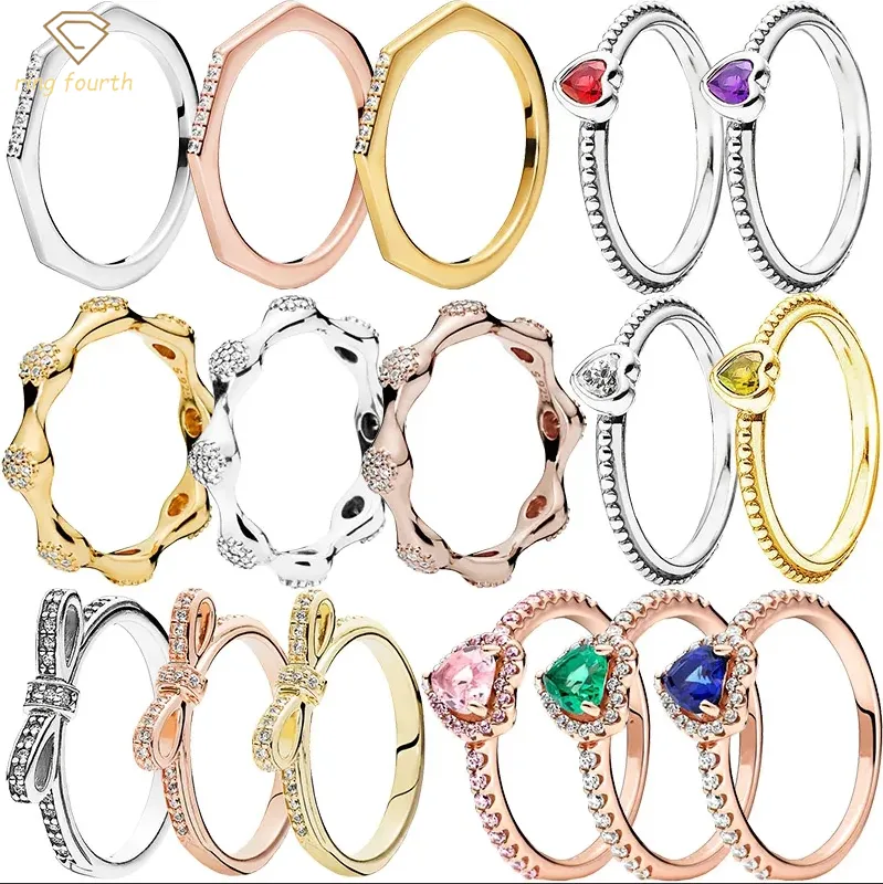 Sier Women Fit Rings Ring Original Fashion Ring Sparkling Promes