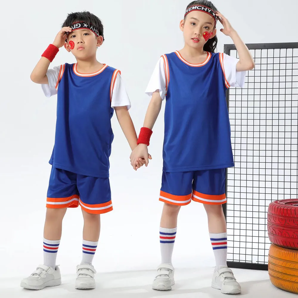 Maillots de Basketball Enfant et Adulte, 2 Pièces Ensemble Tenue