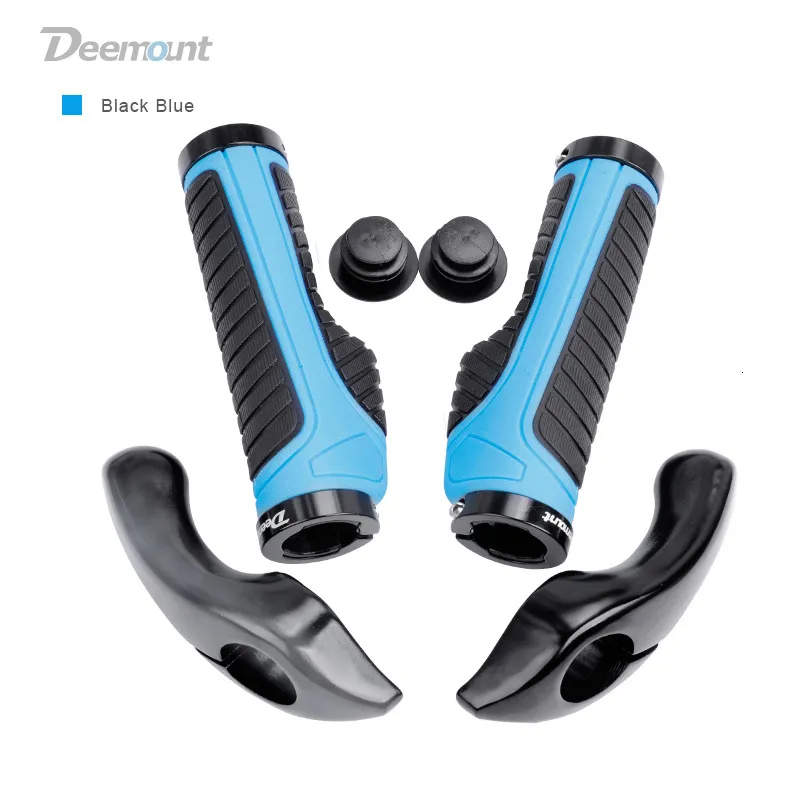 Deemount Ergonomic Bike Pedals Handlebar Grips Firm End Mount With