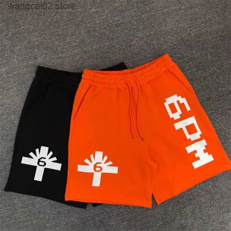 Men's Shorts Vertarace Sweat Shorts Terry Fabric Letter Printed Drawstring Men's And Women's 1 1 Shorts T230621