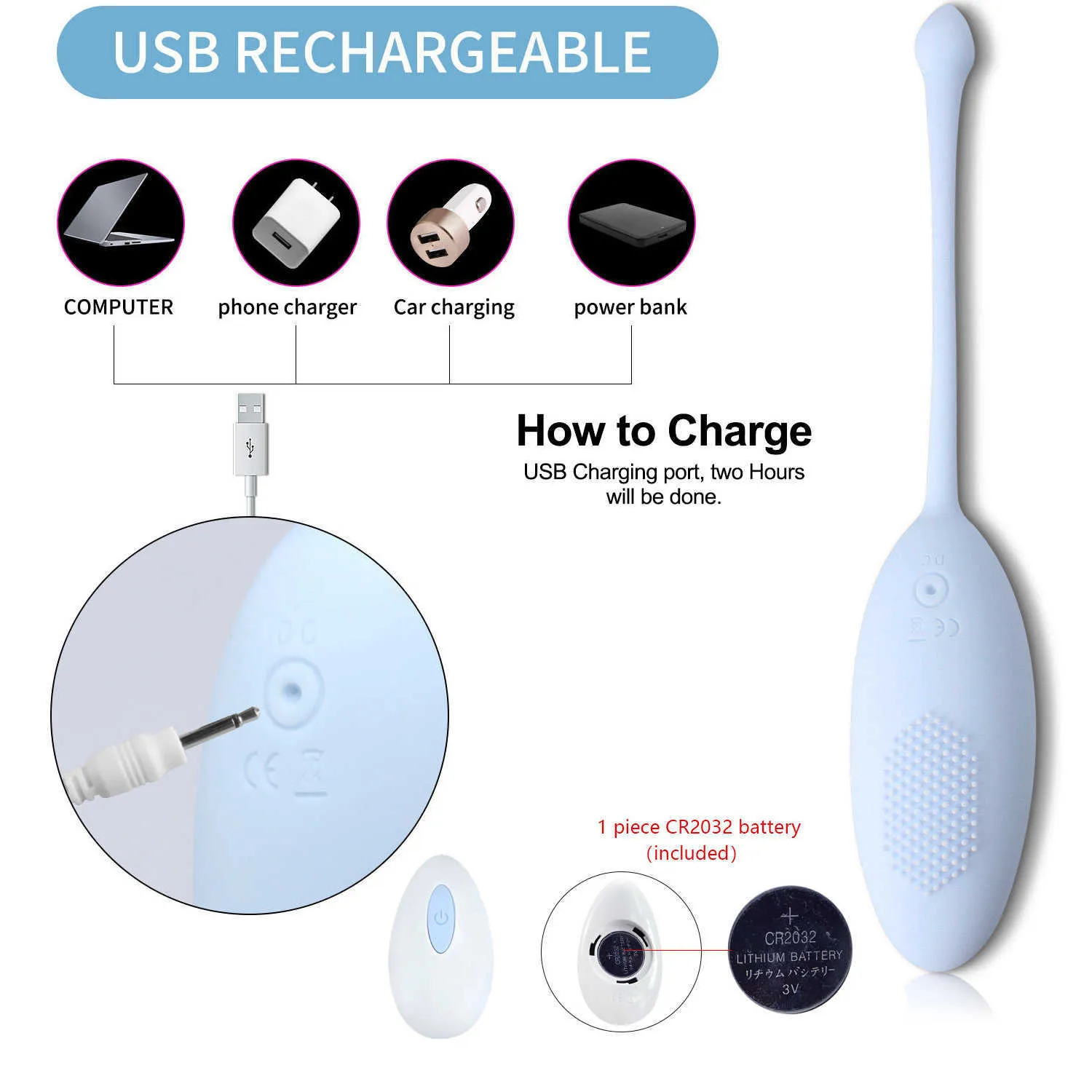 Eggs Brezžični daljinski upravljalnik Vibrirajoče jajce Stimulator klitorisa Vaginalne kroglice Ženski masažni vibratorji Seks igrače_voghion.com