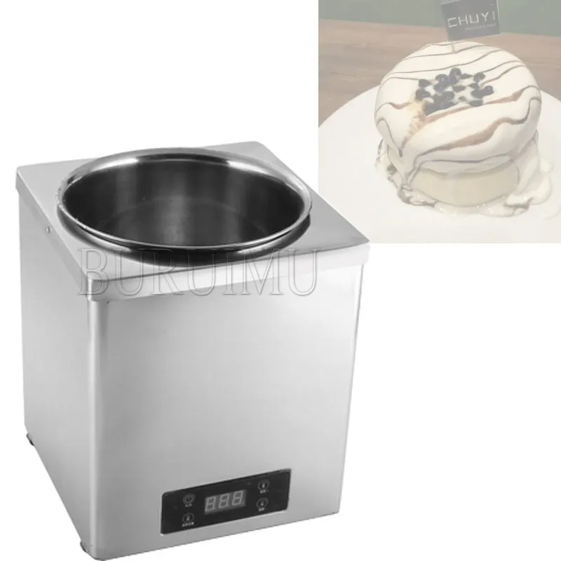 220V/600W Electronic Soup Pot Stainless Steel Milk Warmer Pearl Pot 7L Pearl Tapioca Flour Thermal Insulation Pot