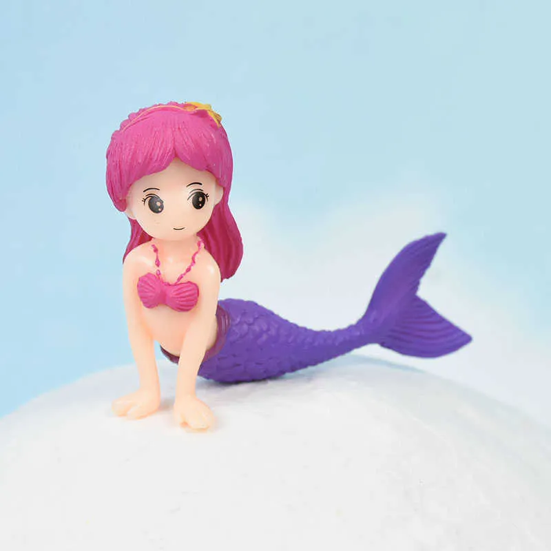 Ocean Themed Mermaid Cake Topper Kids Birthday & Wedding Party Decor,  Durable Resin Craft From Telmom, $0.81