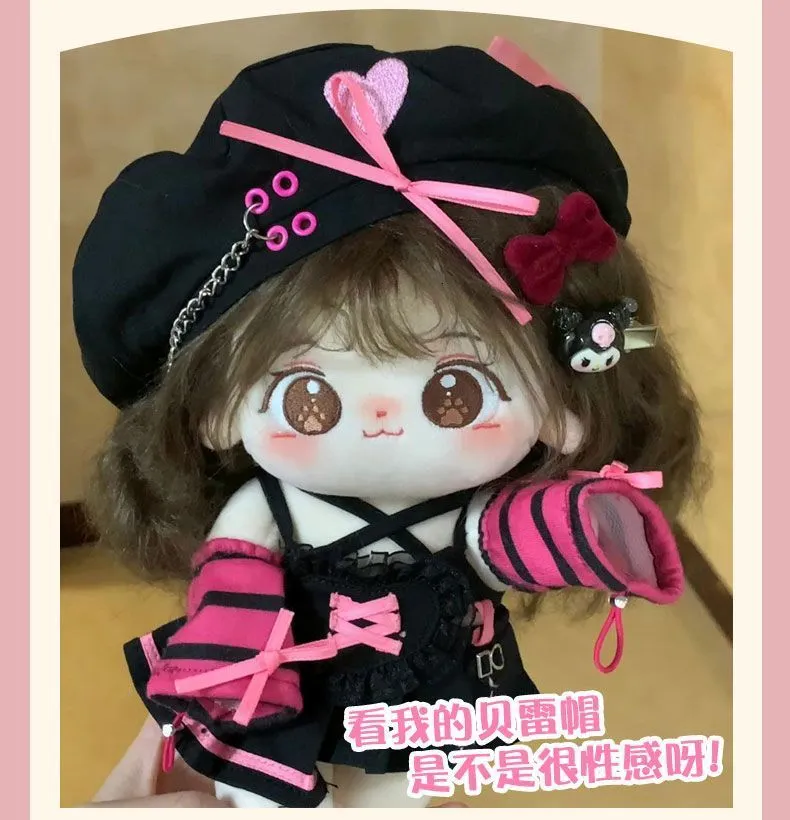 Peluches Miao Miao poupée en coton 20cm poupée en peluche femme