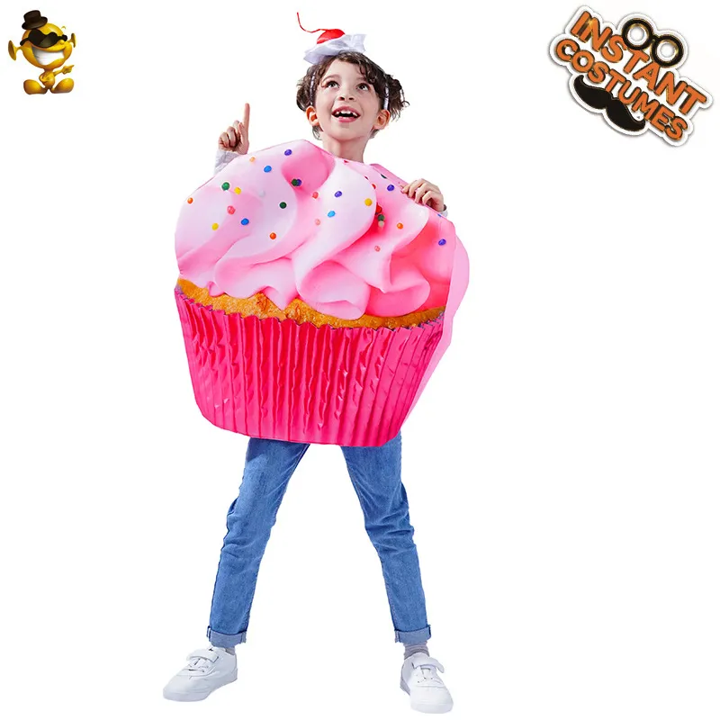 mascot Ice cream cake paper cup clothing Children's Halloween role-playing stage clothing clothing Performance clothing