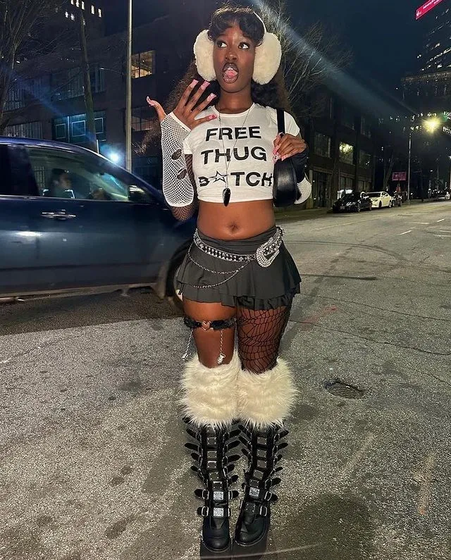 Womens Y2K Fashion Letter Print Fairy Grunge T-Shirt, Summer E