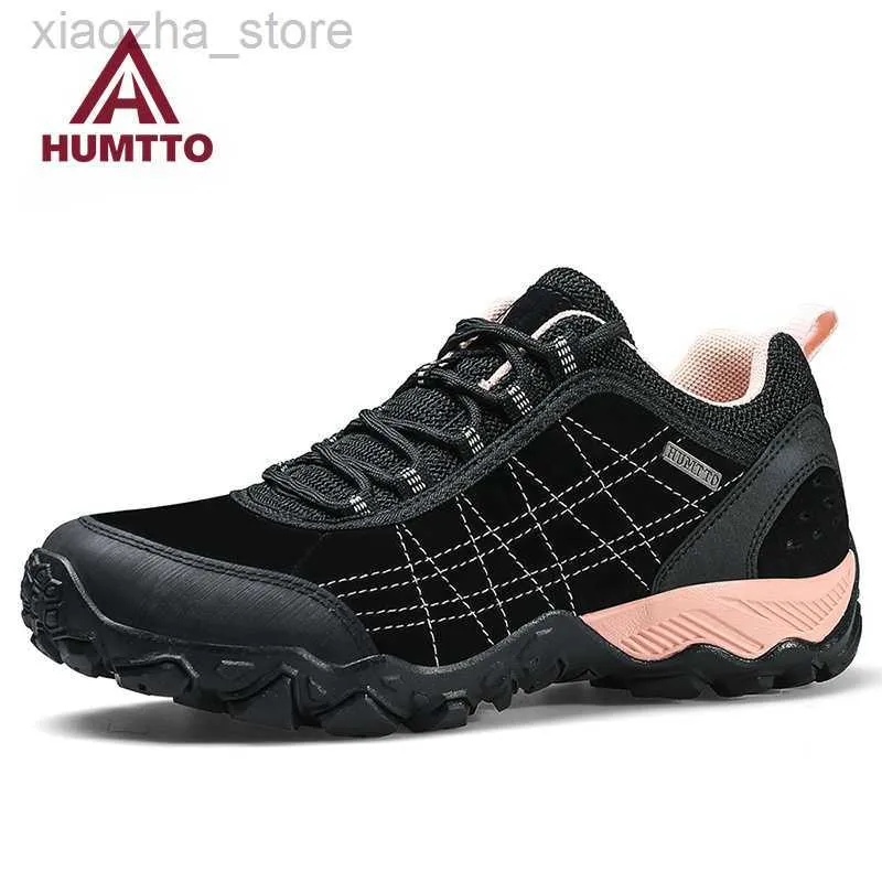 Calçado para Caminhada HUMTTO Sapatos para Mulheres Inverno Impermeável Sapatos de Caminhada Designer de Luxo Escalada Botas de Trekking Feminino 2022 Couro Mulher TênisHKD230621