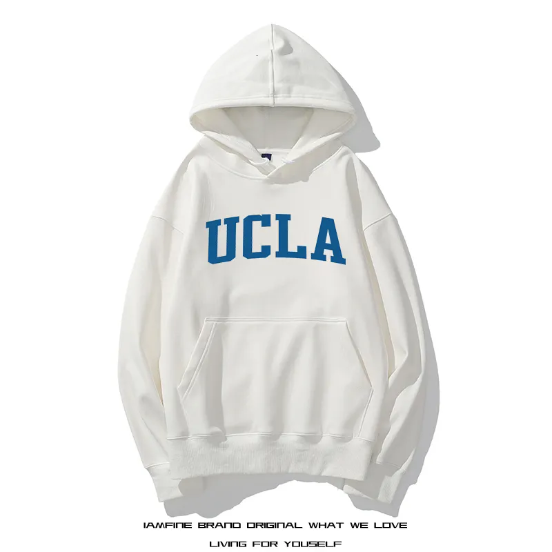 DHgate UCLA Hoodies Sweatshirts for Men Women Casual Y2K Pullover Hoodie with Thick High Quality Fleece Autumn Winter 2024 Trend Apparel
