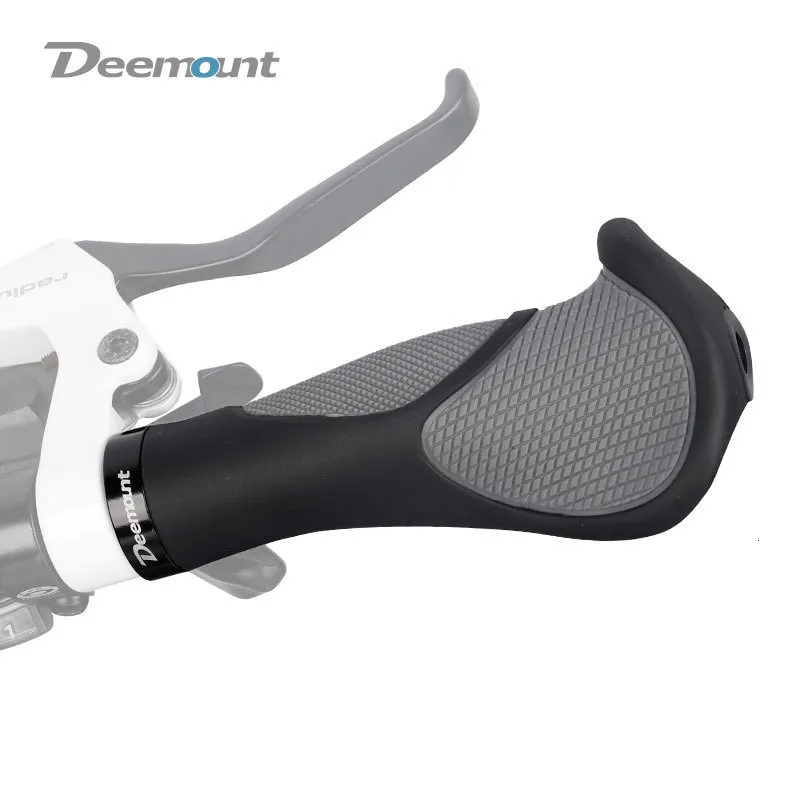 Bike Handlebars Components Deemount Comfy Cycling Hand Grips Black Grey Dual Color Tone Grip Handlebar End Sheath Casing Rest Good Fit to Palm 230621