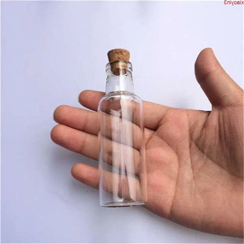 35ml Clear Transparent Glass Bottles With Cork Drift Bottle For Wedding Holiday Decoration Christmas Gift Jars 24pcs/lothigh qualtity Lavmt