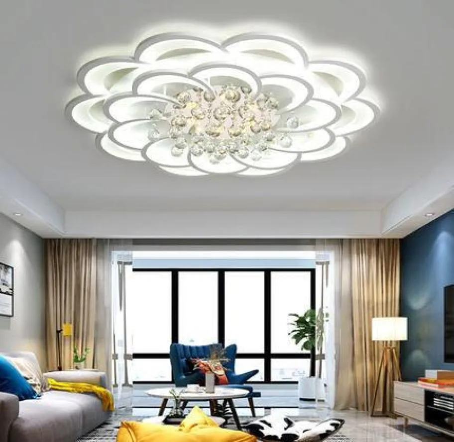 Modern Flower LED Ceiling Light Living Room Bedroom Ceiling Lamp Light
