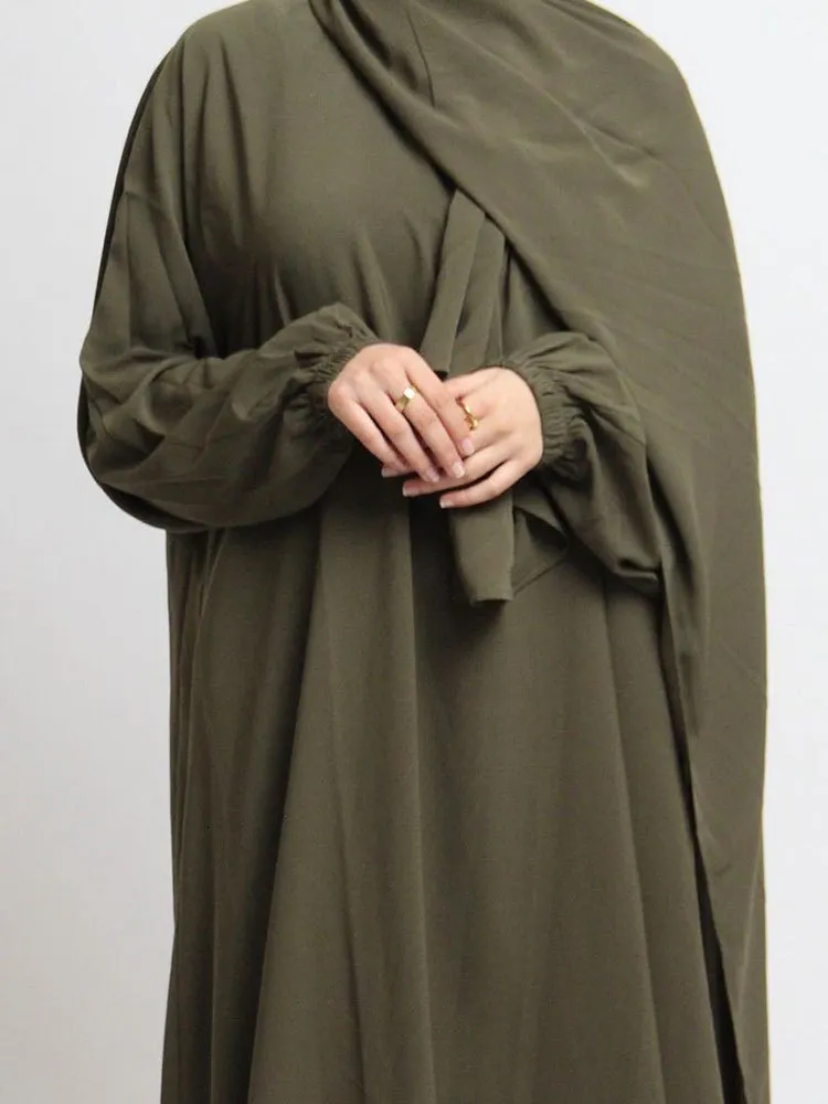 Ethnic Clothing Hooded Abaya Jilbab for Women Nida Ramadan Muslim Hijab Long Dress Prayer Outfit Islamic Dubai Turkish Modest Abayas 230620