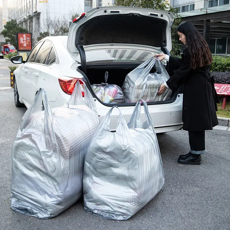 Pokrywa kurzu ruchoma torba gęsta kołdra duża plastikowa wygodne ubrania bagażu podręcznego pojemność 230620