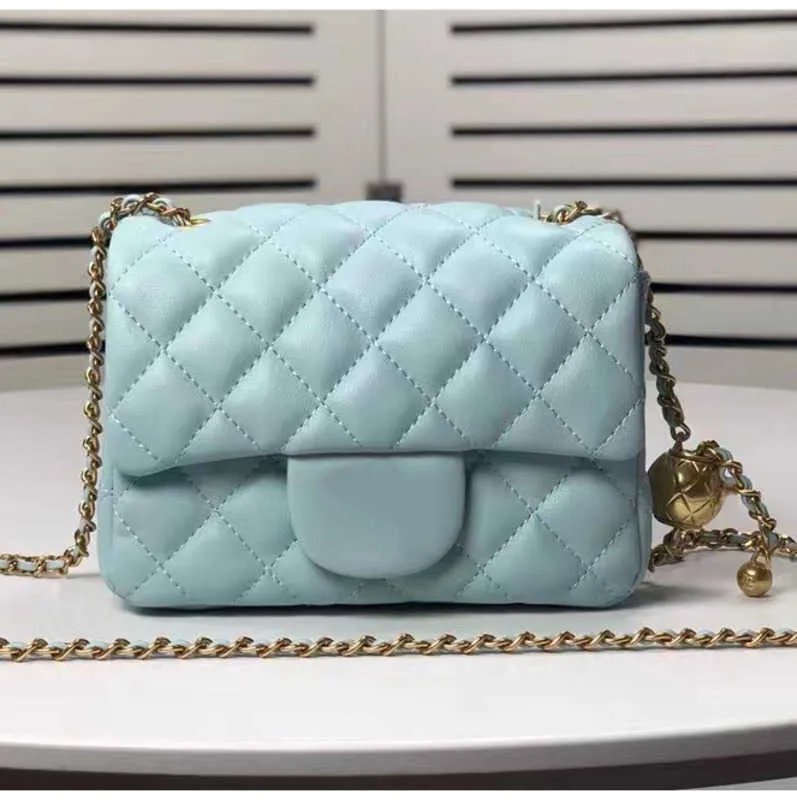 Designer-Taschen Handtasche Totes Tasche Schulter Umhängetasche Damen Hochwertige klassische Kaviar-Quadrat-Schaffell-Ketten-Tasche
