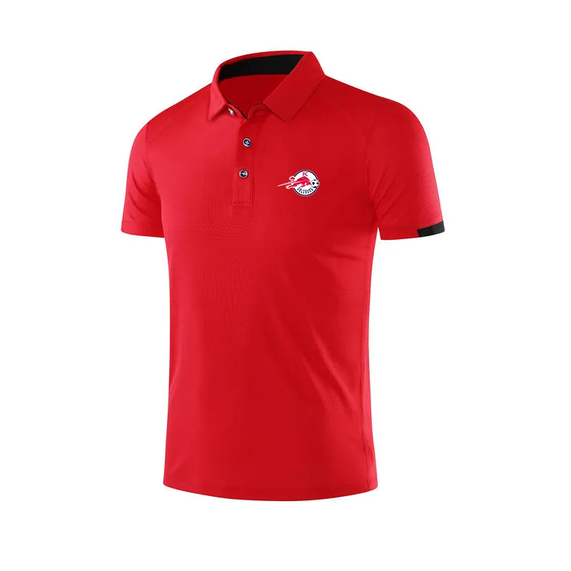 FC Salzburg Men's and Women's Polo Fashion Design Soft Breseable Mesh Sports Tシャツアウトドアスポーツカジュアルシャツ