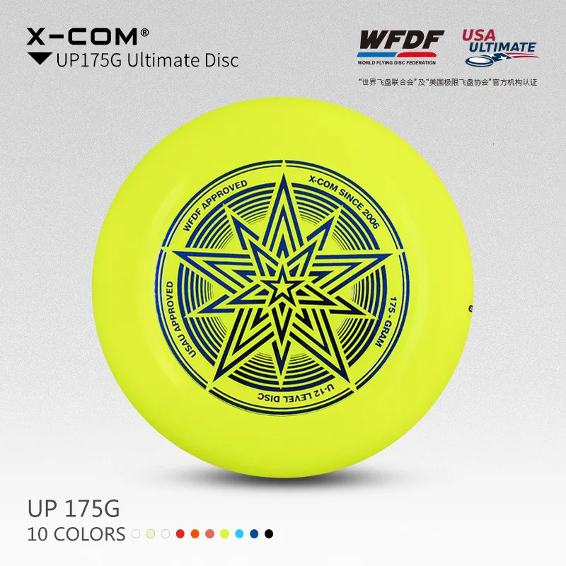 Inne artykuły sportowe Xcom Professional Ultimate Flying Disc certyfikowany przez WFDF na rywalizację 175G Outdoor Play Toy 230621