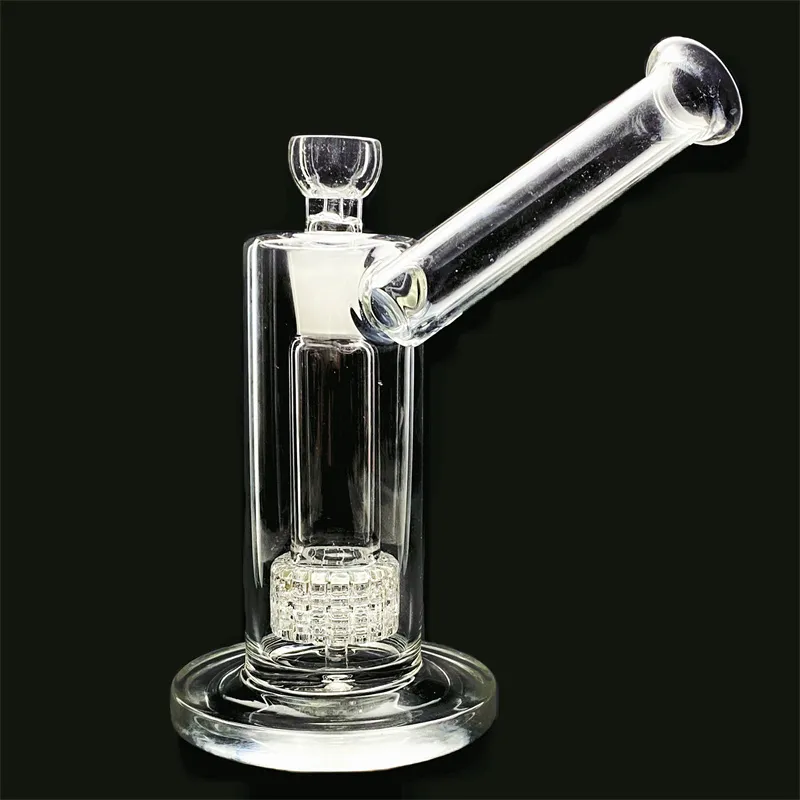 New Mobius Matrix Glass Hookah with Sidecar Bong Birdcage Perc Mouth 1 perc 10 Inch 18mm Connector GB-187-S