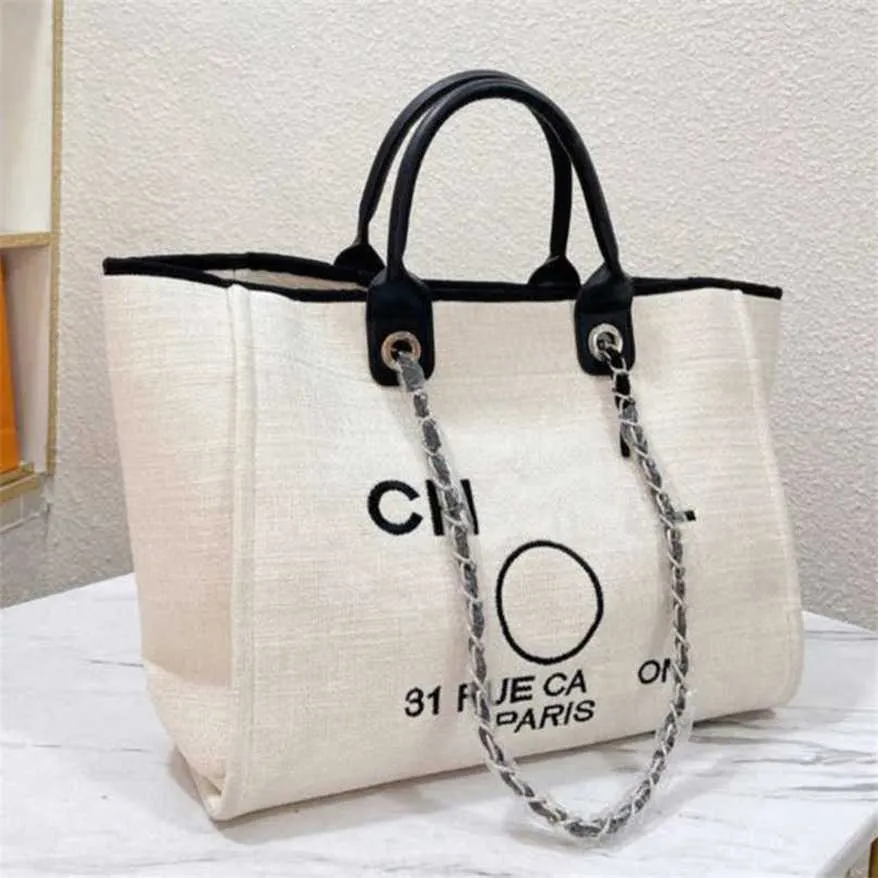 Borsa da donna da spiaggia di lusso Borsa da donna ricamata a mano Grandi zaini da donna piccoli Zaini da sera con catena in tela da designer 6AUN negozio di fabbrica usa vendita