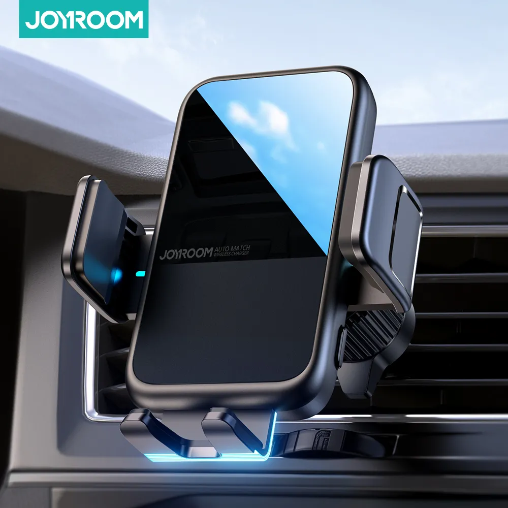 Joyroom Wireless Carger Mount Fast Charging Car Phone Holder Charger for iPhone 14 13 Huawei Samsung Xiaomi LG