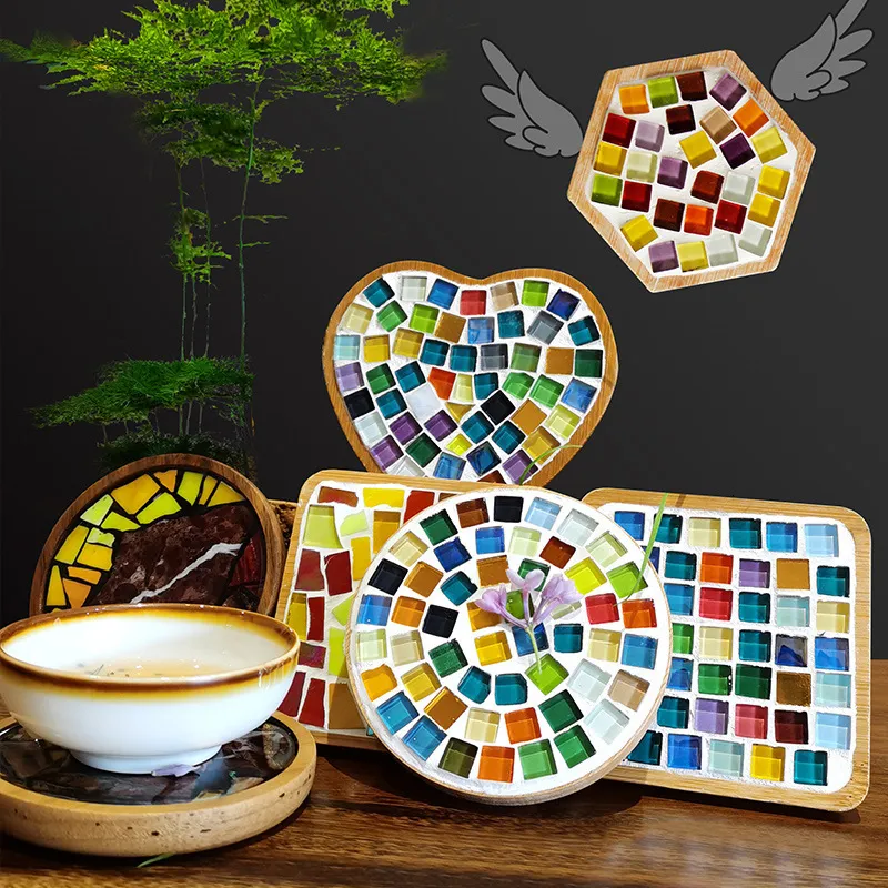 Narzędzia rzemieślnicze ręcznie robione materiały do ​​majsterkowania kreatywne materiały mozaikowe torba Coaster Pot Pad Restaurant Creative Dekoration