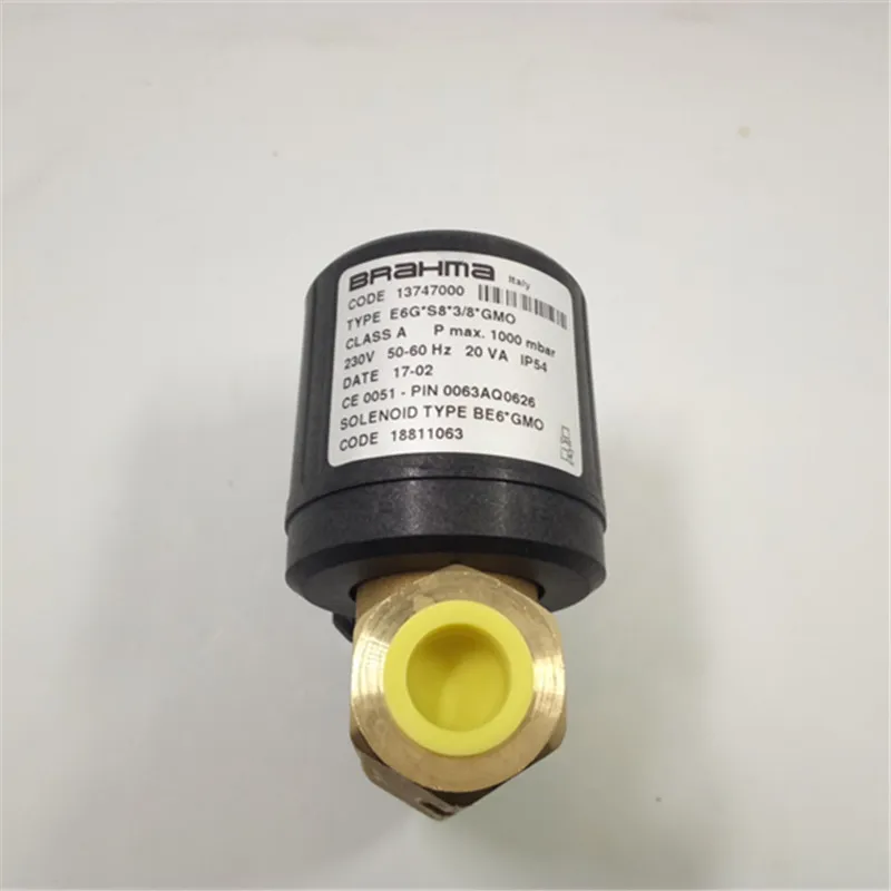 Brahma GAS GAS SLENOID VALVE E6G*S8*3/8*GMO Burner Natural Gas Gas Was Furnace Head Valve Safety Valve صمام الإغلاق