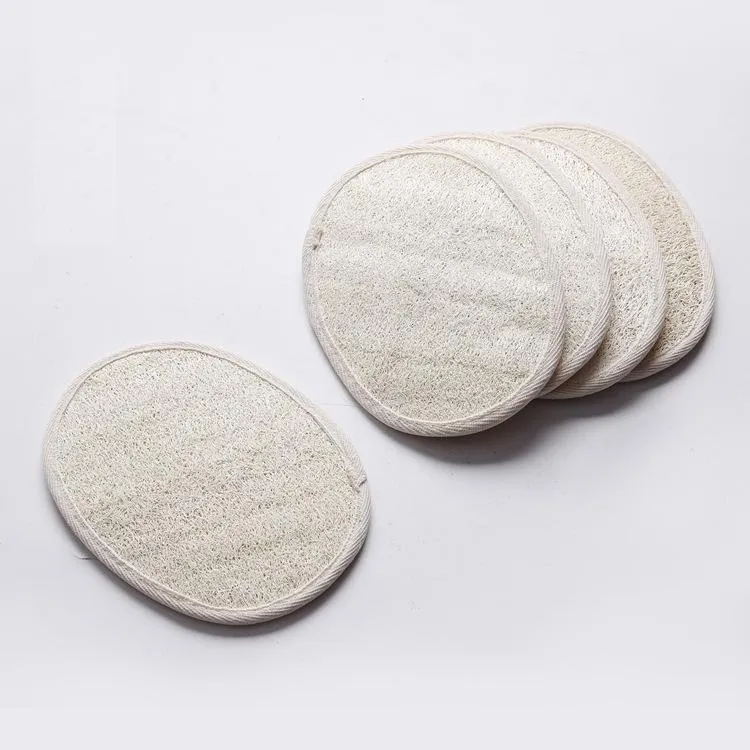 13x18 cm Ovale vorm natuurlijke loofah pad scrubber verwijder de dode huid bad douche gezicht loofah spons