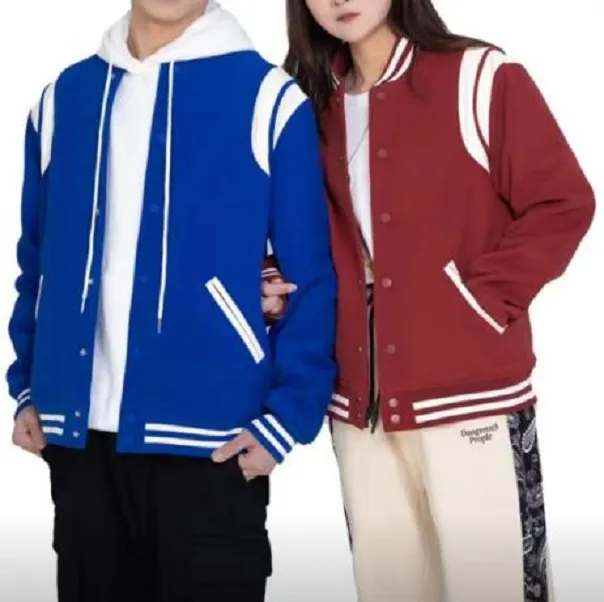 2030 créateur de veste printemps et automne saisons veste mince couple de rue rue hip-hop classique rétro baseball couleur pure décontracté