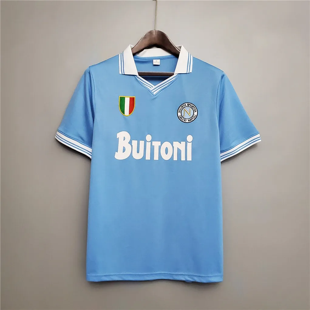 ナポリ マラドーナ　80s ヴィンテージ Maradona Napoli Retro Jersey: 1986-1999 Vintage Soccer Shirt