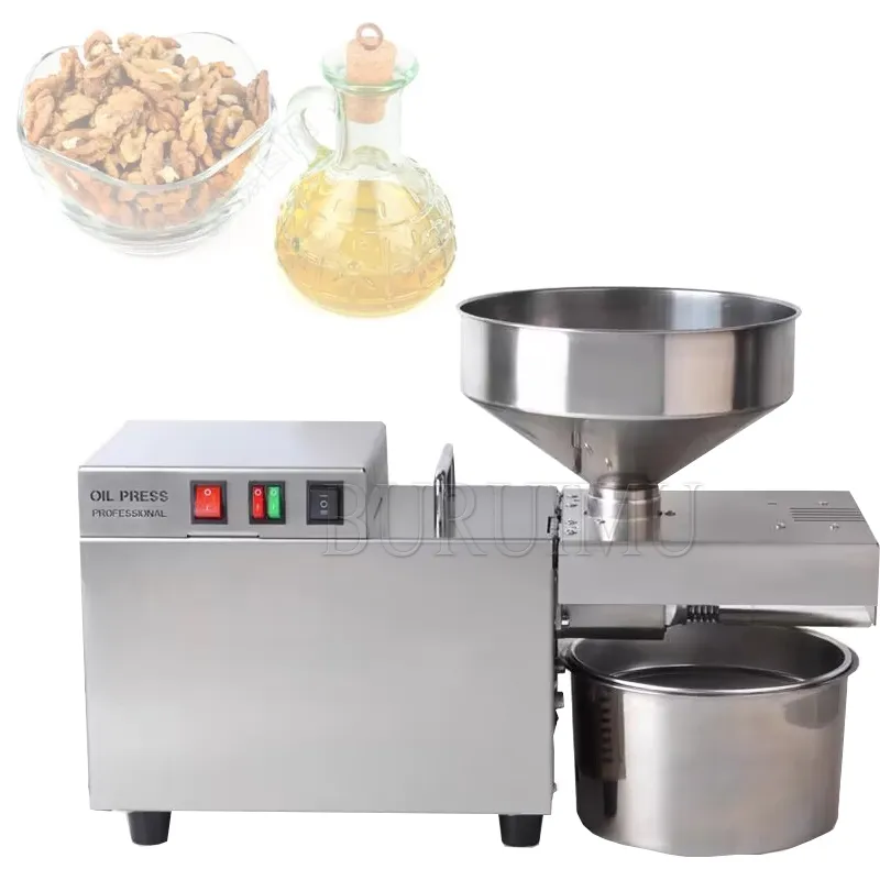Presse à huile Machine commerciale S9 acier inoxydable contrôle de la température ménage cacahuète sésame graines de tournesol presser