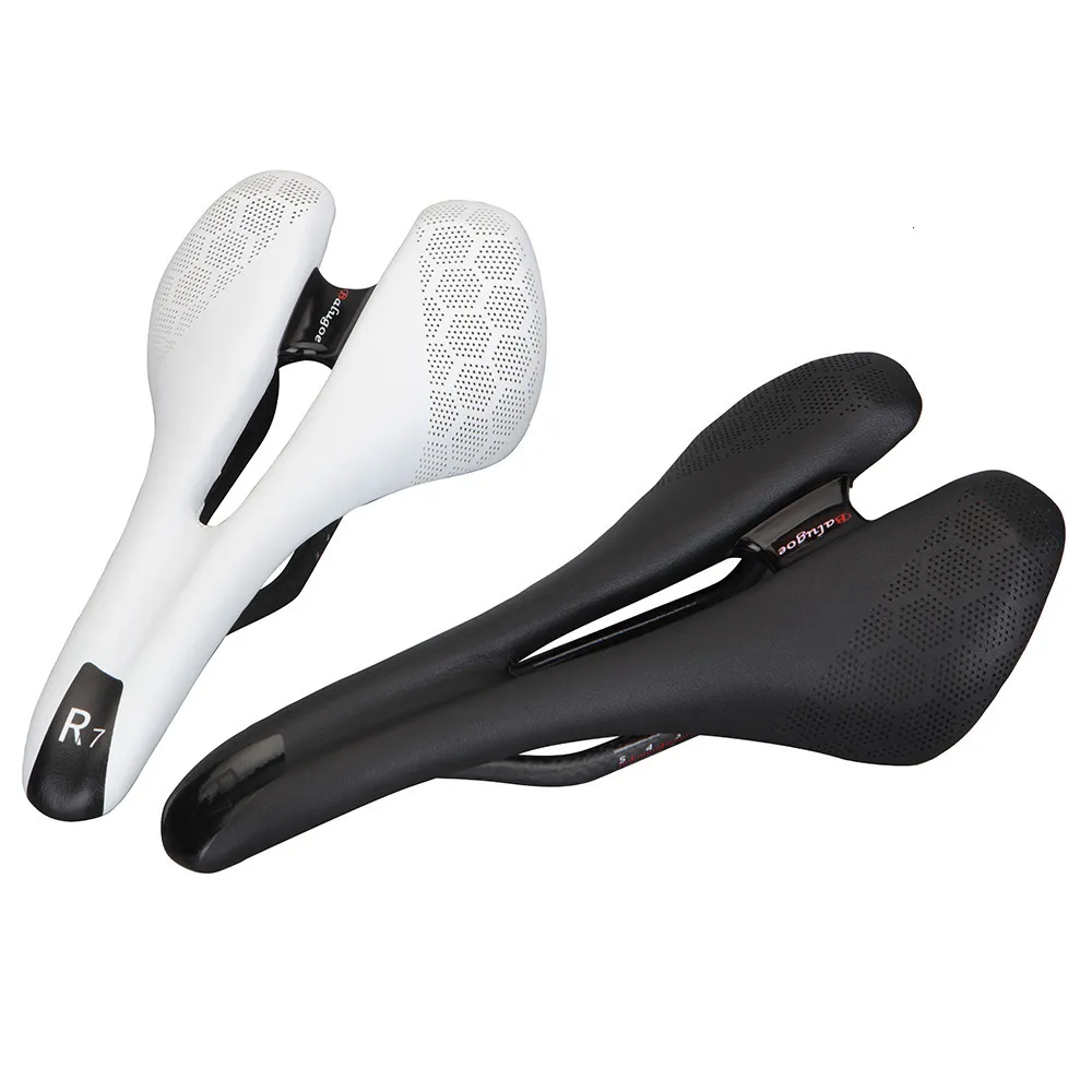 Selle per bici R7 Sella per bicicletta da strada Sella in fibra di carbonio Cuscino per ciclismo traspirante traspirante Ultraleggero MTB anteriore 230621